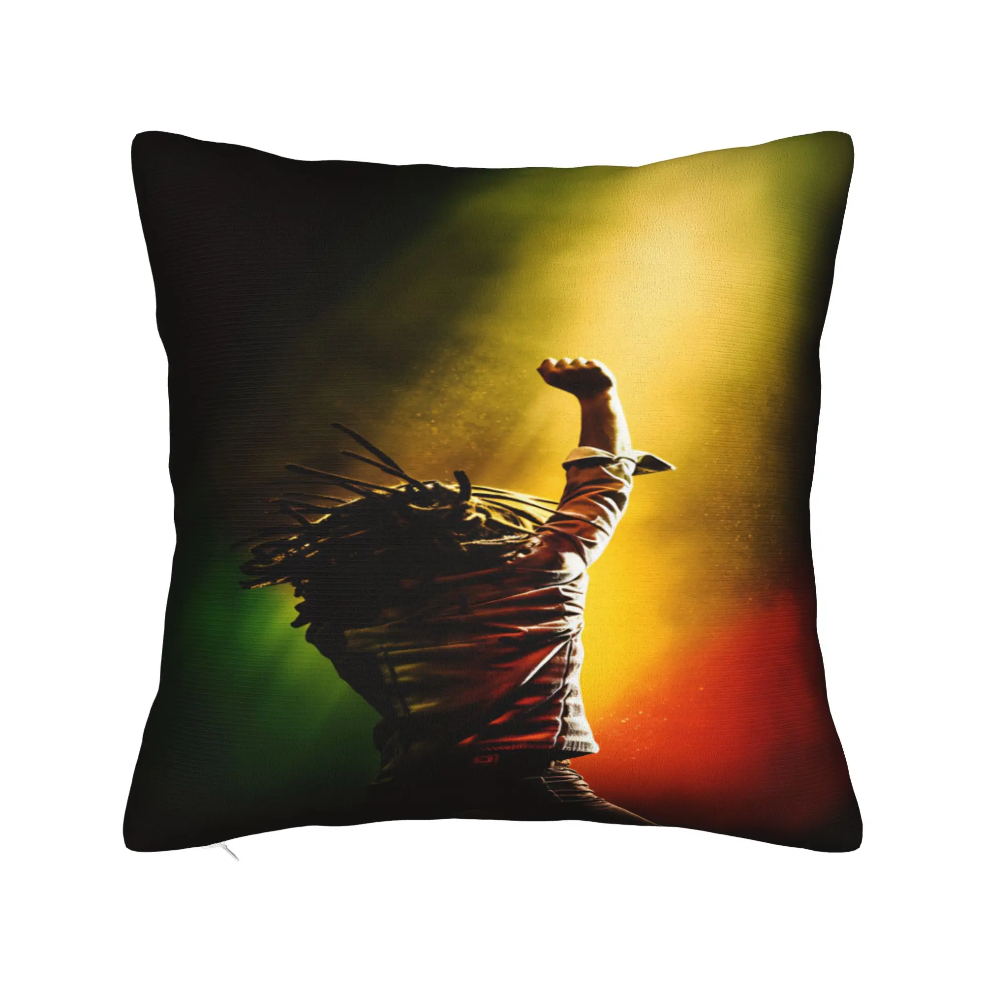 Pillow Cover B-Bob M-Marley Singer  Vintage Pillow Case For Couch Sofa Bedroom Pillowcases