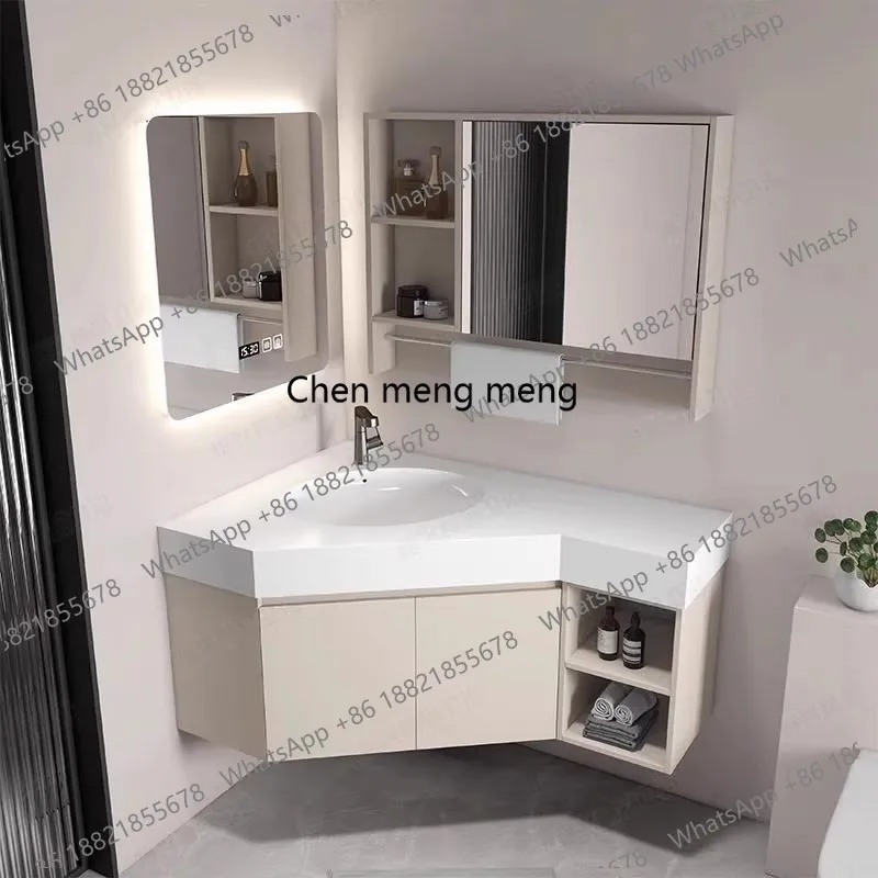 Toilet Extension Bathroom Cabinet Diamond Triangle Washbasin Cabinet Corner Cabinet