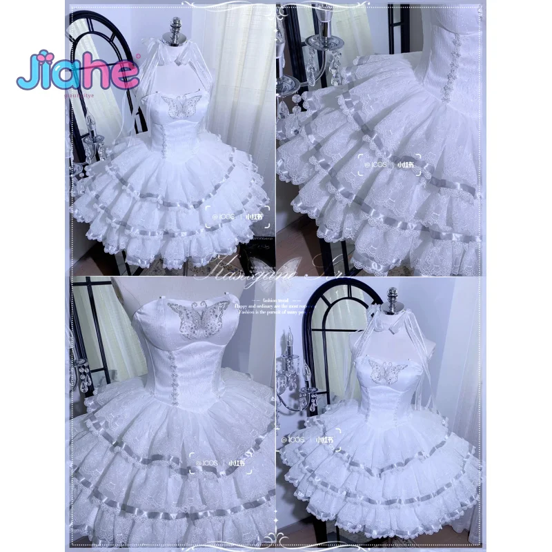 

Kasugano Sora Cosplay Costume Anime Yosuga no Sora Cute Women's Wedding Dress Halloween Party New Uniform Accessories Prop Set
