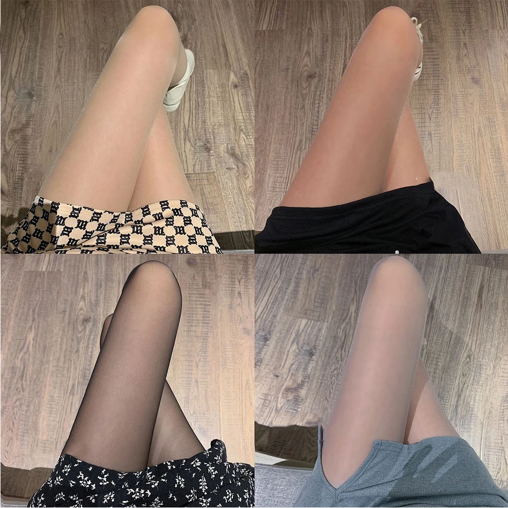 Sexy Women Anti Snagging Ultra Thin JK Hosiery High Knee Thigh Cuff High Socks Bare Legs Artifact Women Leggings Socks