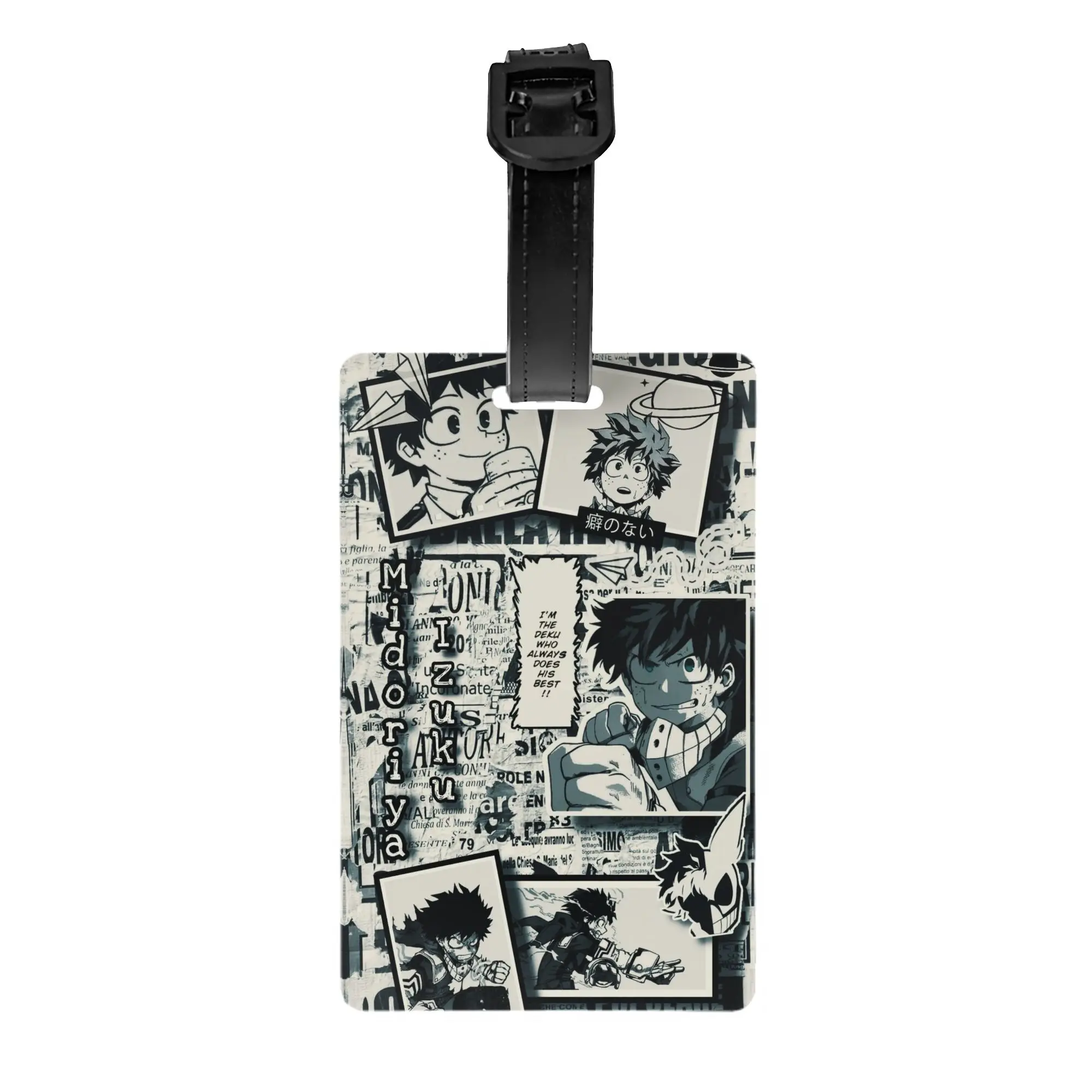 

Custom My Hero Academias Luggage Tag Privacy Protection Baggage Tags Travel Bag Labels Suitcase