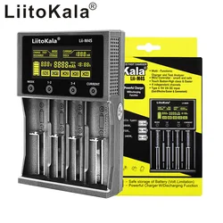 New LiitoKala Lii-M4S Lii-M4 18650 Smart Charger LCD Display for 26650 21700 32650 20700 21700 16340 AA AAA battery