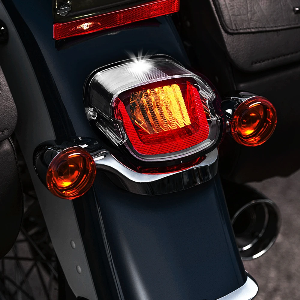 

Waterproof Hover Taillight For Harleys Davidsons Motorcycle Smoke Clear Color Tail Lights Emark