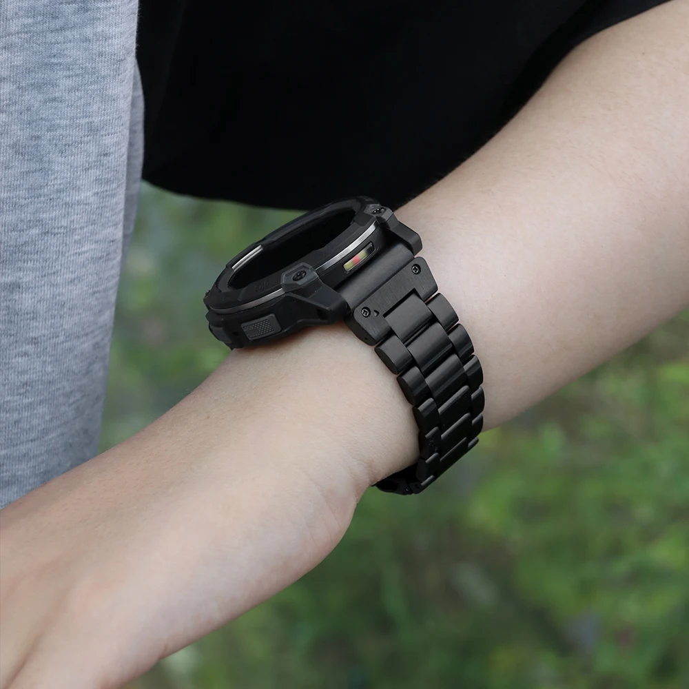 Cinturino in acciaio Stianless da 22 mm 26 mm per Garmin Fenix 8 47 mm/Fenix E/Fenix 6 Pro/6/7/7 Pro/5/5 Plus Cinturino per Forerunner 965/955/945