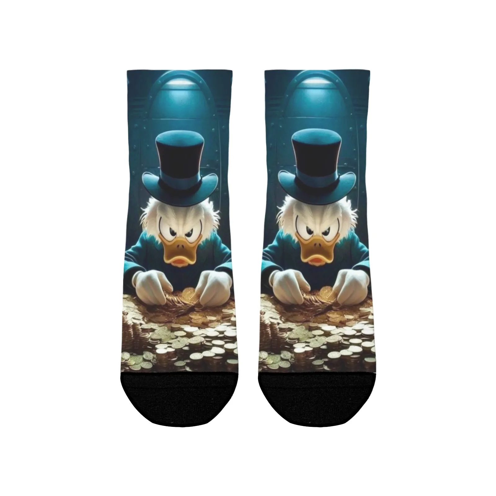 

1 Pair Stylish Donald Duck Cartoon Socks-High-Quality, Moisture-Wicking & Elastic Cuffs-Ideal for Disney Fans & Fashionable Wear