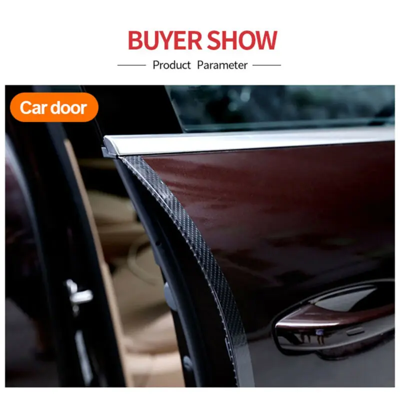 Cover Door Sill Protector Strip Sill Anti Body Carbon Fiber Scratch Strip Door Protector Protable Reliable Duable