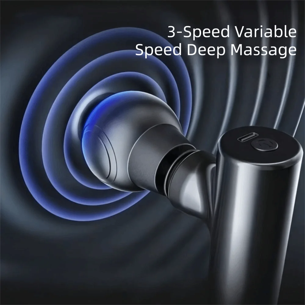 Deep Tissue Mini Massager Ultra Compact Elegant Design Muscle Massager Rechargeable Vibrating Percussion Massager