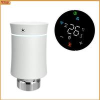 A69Z MOES TRV Zigbee 3.0 Tuya Smart Programmable Thermostat Heater Radiator Actuator Valve Temperature Alexa Voice Control