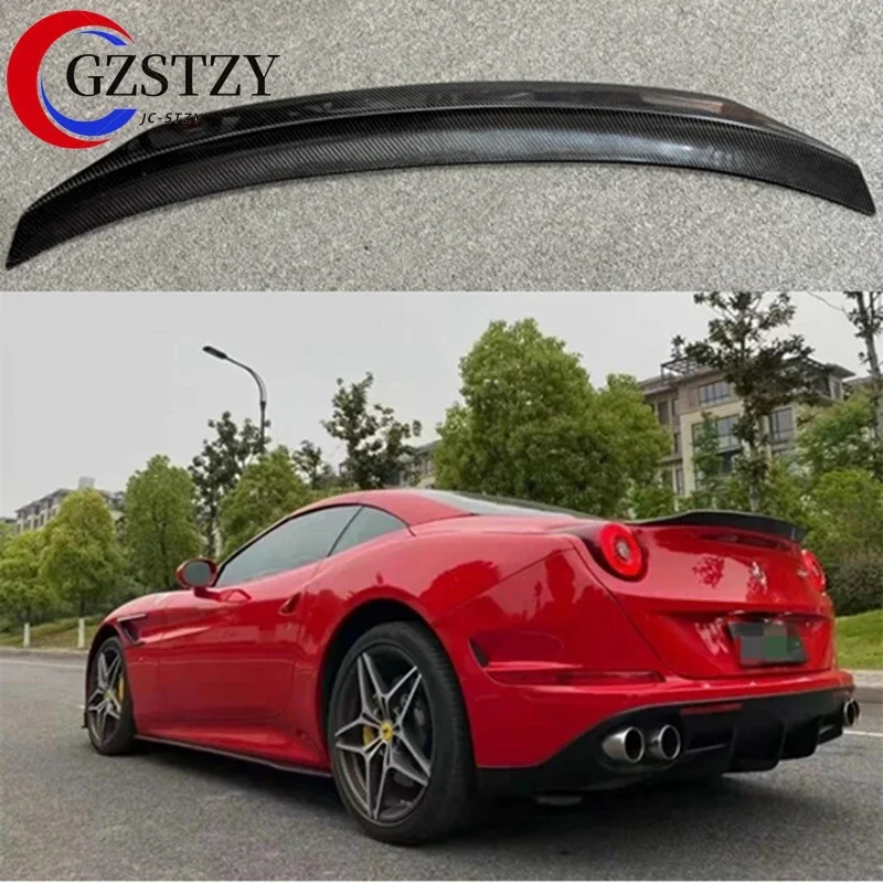 Für Ferrari California T 2015 2016 2017 2018 19 2020 2021 22 Echter Carbonfaser-Spoiler HECKFLÜGEL KOFFERRAUMLIPPE SPOILERS