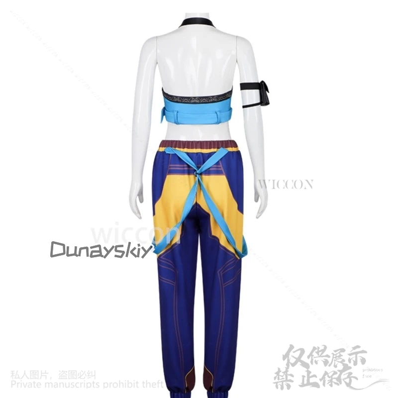 Anime filme demônio kpop menina grupo cosplay zoey cantando traje jirai kei meninas punk y2k halter sem costas topo festa de halloween cos