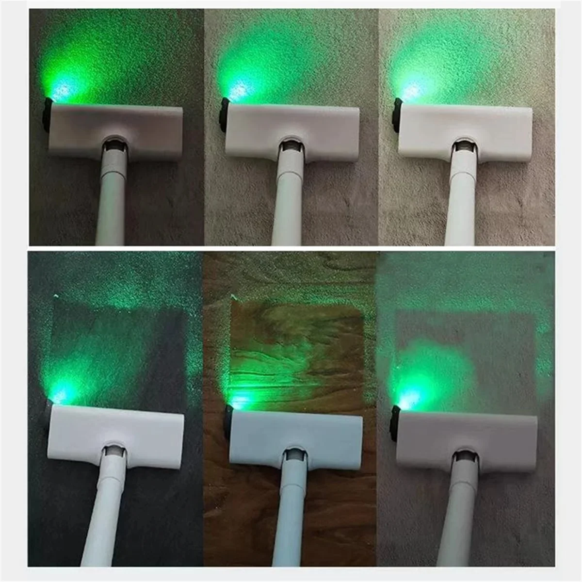 Vacuum Dust Detector Light Vacuum Led Light Attachment, Green LED Light for Vacuum Cleaner Accessories