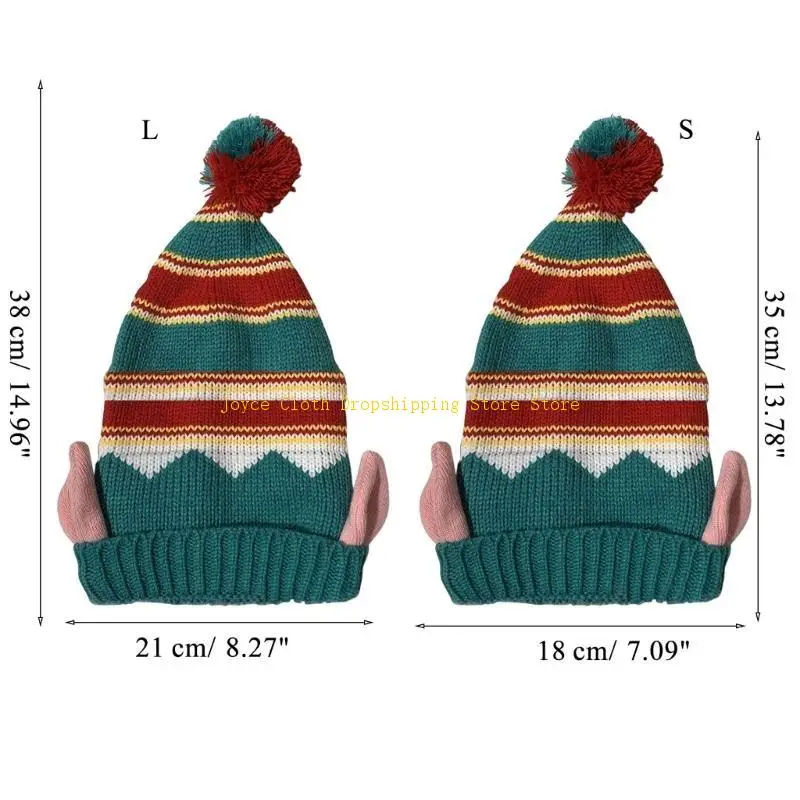 عيد الميلاد قبعة صغيرة قبعة عيد الميلاد حزب قبعة الكبار / طفل متماسكة قبعة عيد الميلاد الكريات 10CD