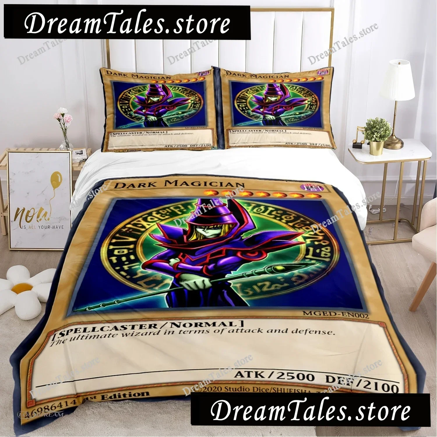 Cartoon Dark Magician Duvet Cover Comforter Fear Bedding Set Soft Quilt Cover And Pillowcases For Teens SingleDoubleQueenKing029