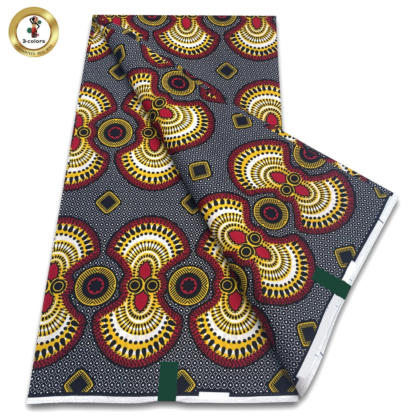 New Arrival High Quality Original 100% Cotton Wax Print Guaranteed Veritable Ankara African Real Wax Fabric Soft Pagne for Dress