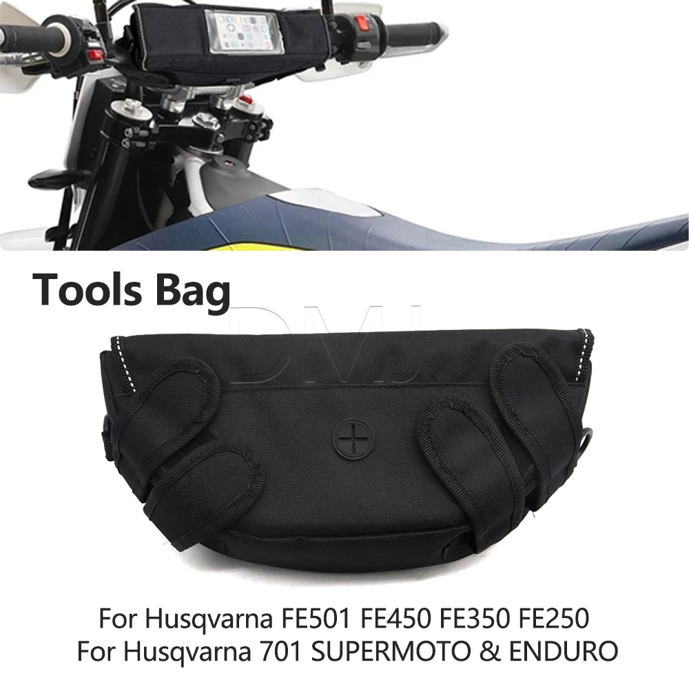 Dustproof Convenient Travel Handlebar Bag Motorcycle Tools Bag For Husqvarna FE501 FE450 FE350 FE250 701 SUPERMOTO ENDURO