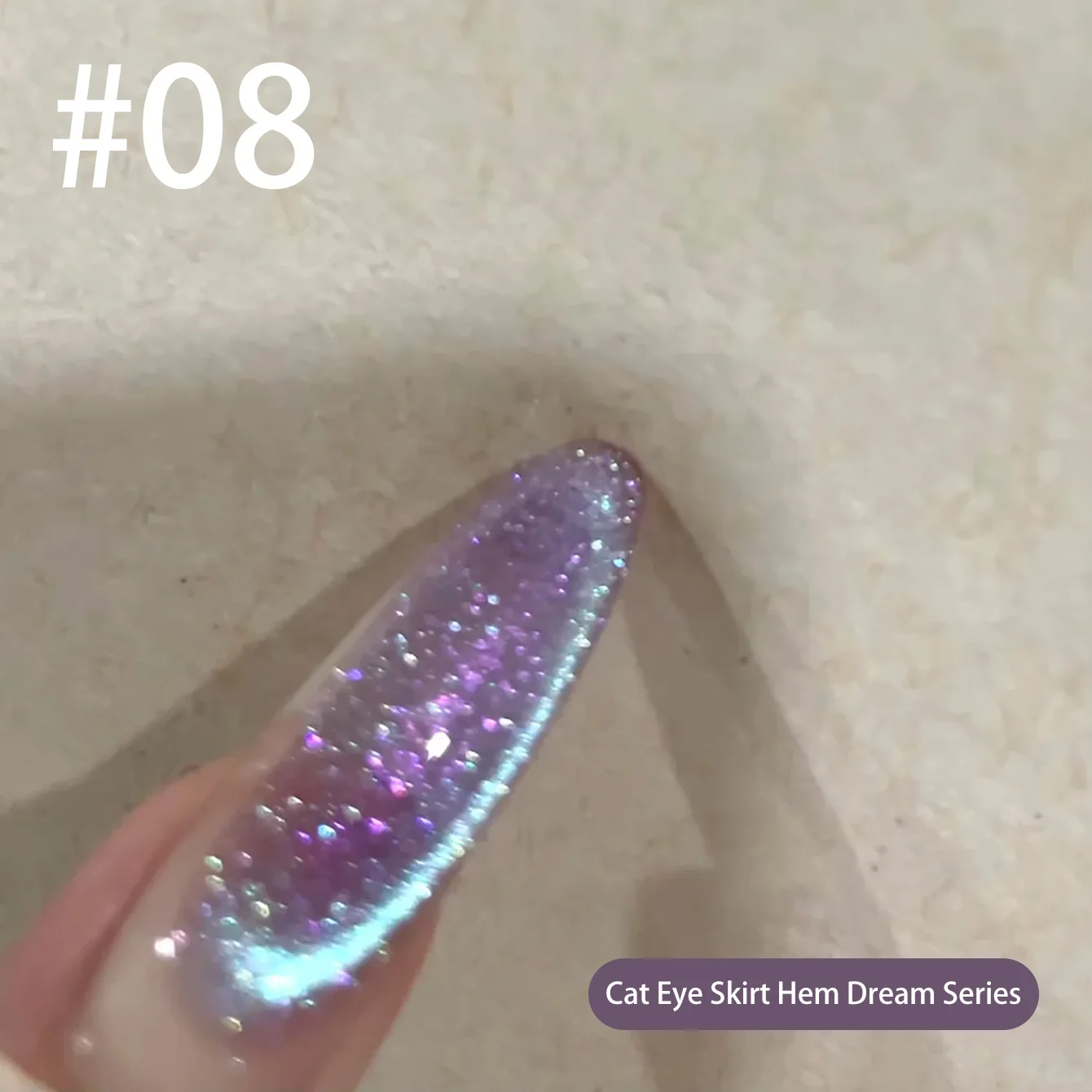 10ml 2026 Neuer Traumhafter Rock Kristall Katzenauge Gel-Nagellack Glitzernde Glasperlen Kristall Katzen-Magnetgel Weihnachtsnägel – Detail 10