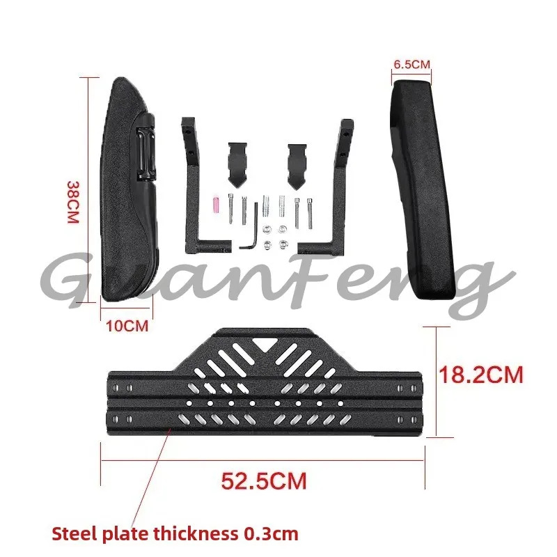 

Motorcycle Rear Seat Safety Armrest Foldable Car Rear Armrest Accessories