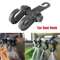 Gancho Doble para asiento Interior de coche, organizador colgador Universal para BMW, Honda, SUV