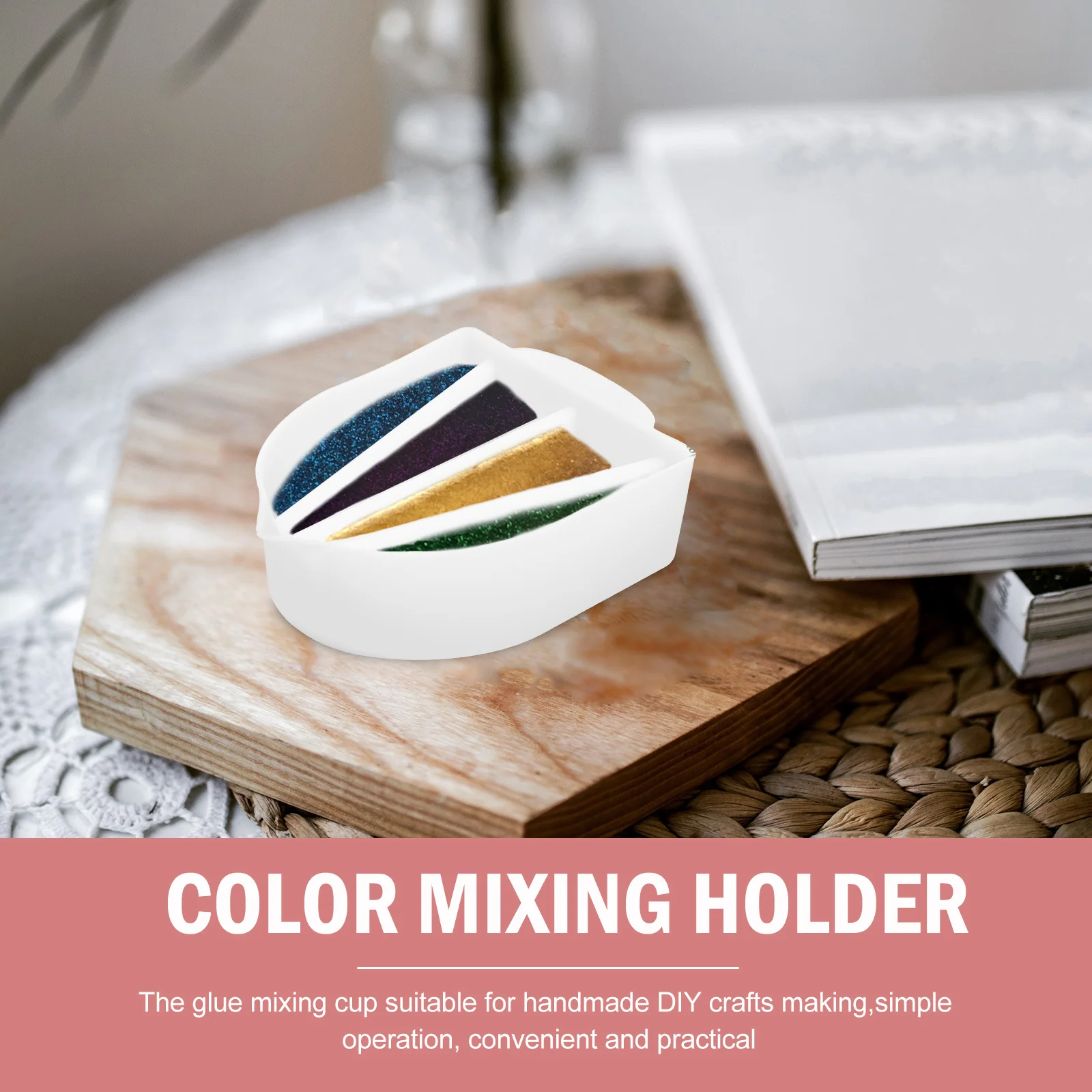 

Silicone Color Mixing Cup Flexible Durable Glue Storage Holder DIY Epoxy Craft Supplies Pigment Mixing Container