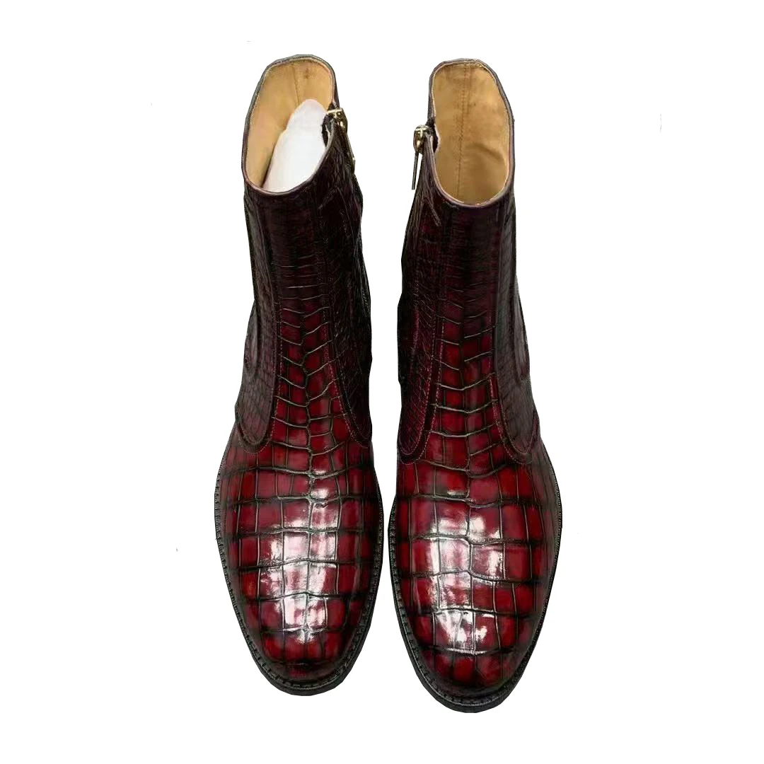 

yingshang new boots winter male crocodile shoes fahion