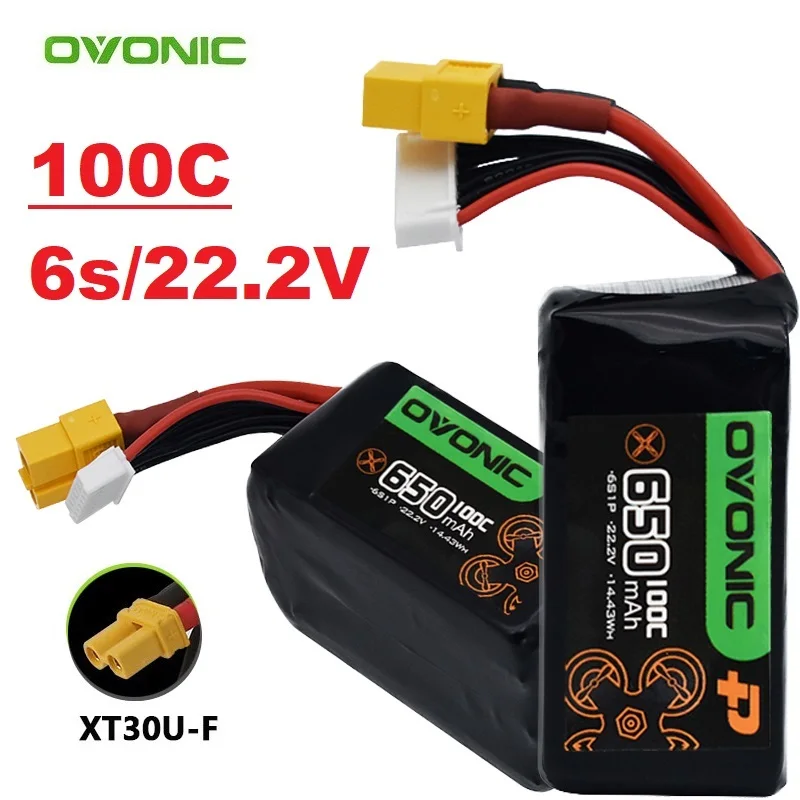 HOT 100C 850mAh 6s 22.2V LIPO Battery With XT30 For RC Helicopter Quadcopter FPV Racing Drone Parts 6S Drones BATTERY