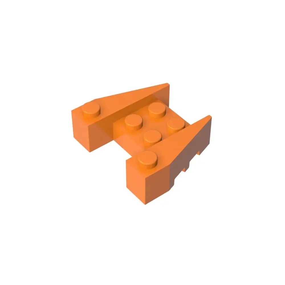 

Gobricks 1 Pcs MOC Wedge 3 x 4 Stud Notches Brick Compatible With 50373 Model Building Blocks Parts Kids Toys Educational Gifts