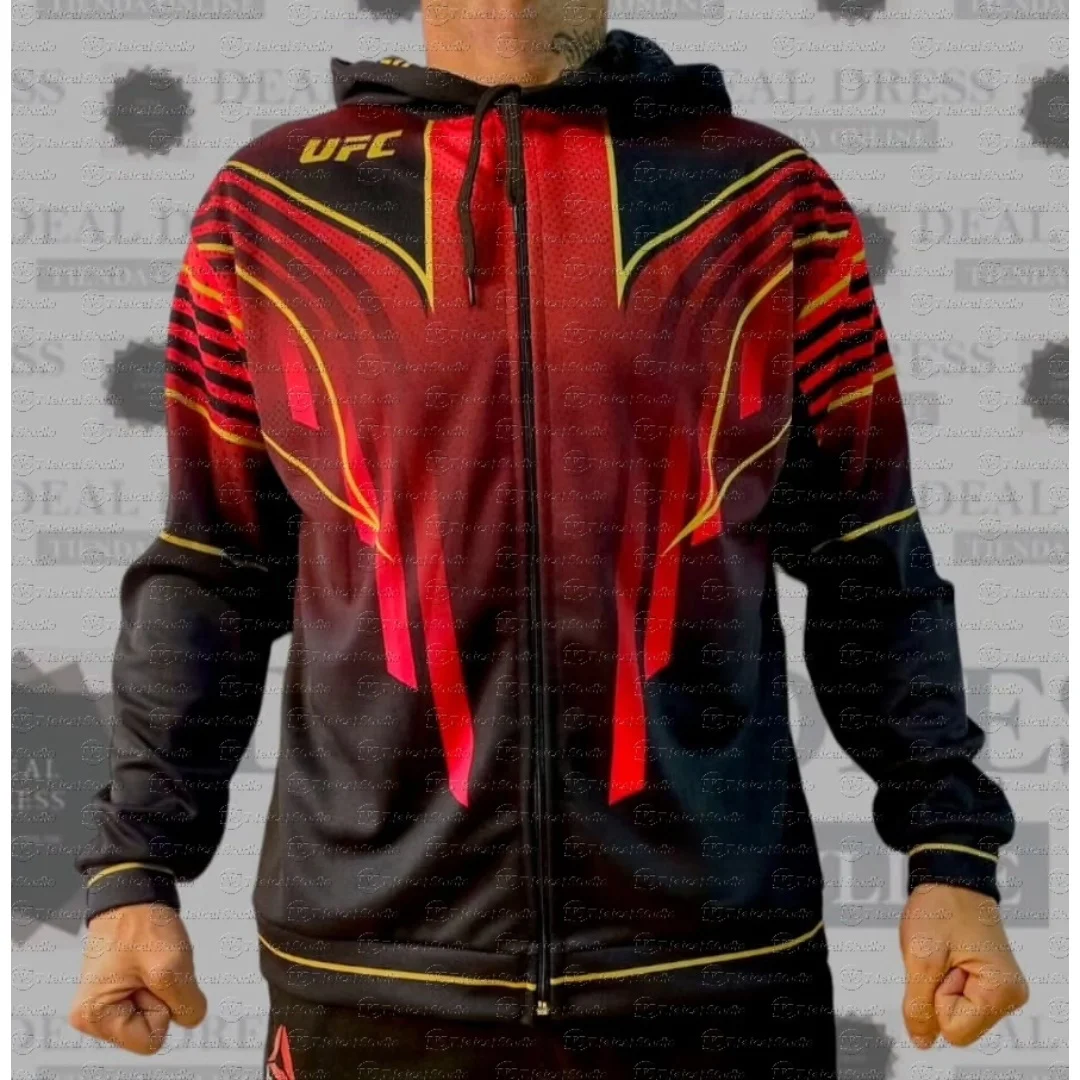 

2025 UFC Boxing Match Hooded Sweatshirt for Men and Women Long Sleeved Suitable for Extreme Sports Winter Hot Selling