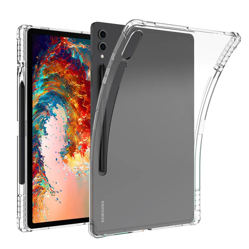 

For Samsung Galaxy Tab S9 Ultra 2023 SM-X910/X916 Case 14.6inch Transparent Soft TPU Cover for Tab S8 Ultra SM-X900/X906 Funda