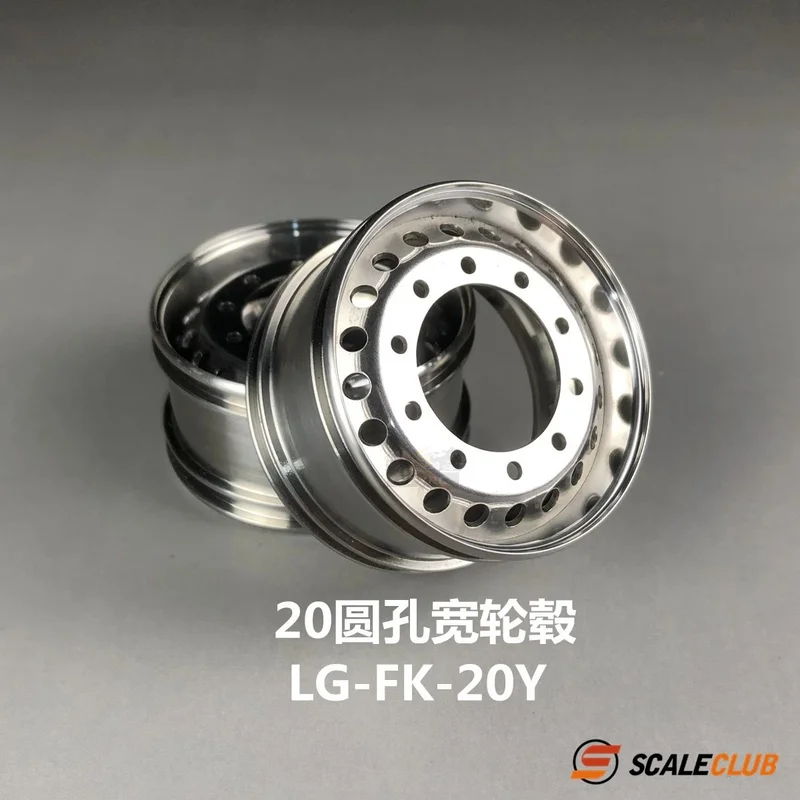 Scaleclub Model 1/14 20 Round Hole Hub  For Tamiya Rc Truck Trailer Tipper Scania Man Actros Volvo Car Parts