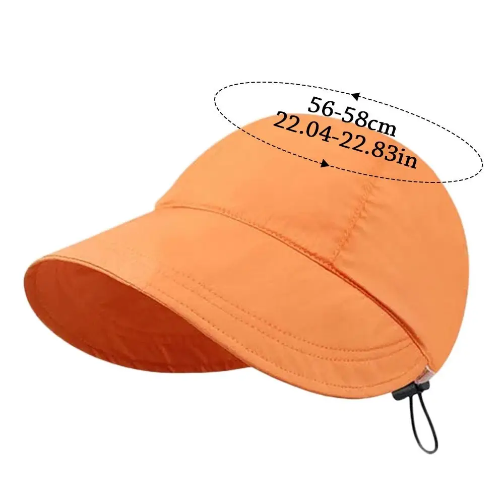 قبعة شمس قابلة للطي بحافة واسعة للرجال والنساء ، قبعات برباط قابلة للتعديل ، قبعات شاطئ ، أقنعة صيفية سريعة الجفاف ، قبعة صيادين #4