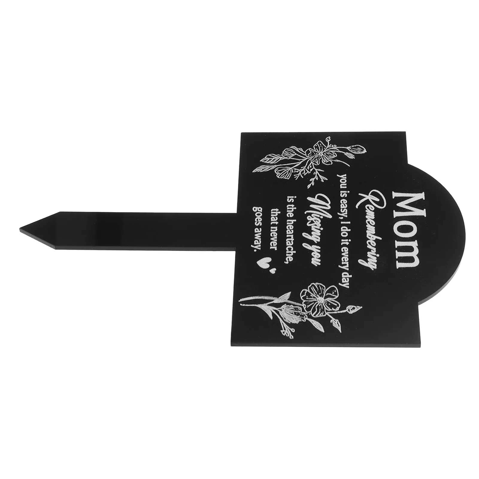 

Garden Stake Yard Sign Memorial Marker Grave Decoration Cemetery Decorations Acrylic Material Durable Long Life Lightweight Easy