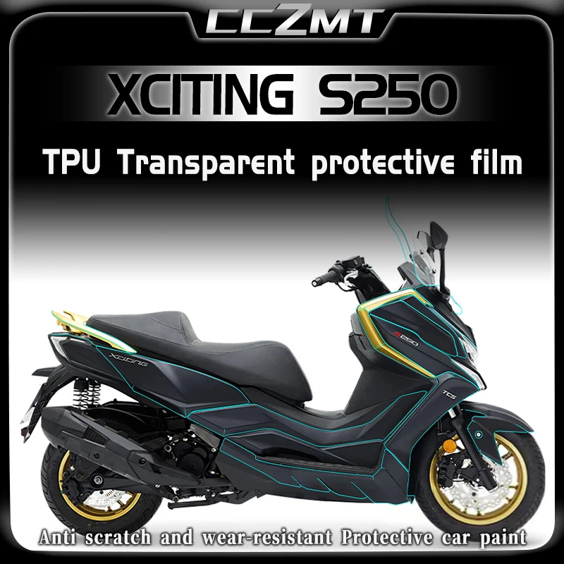 

For KYMCO Xciting S250 s250 Invisible Car Cover Film Transparent Protective Film Body Stickers Modified Accessories