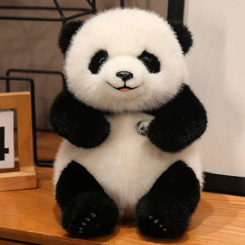 Nieuwste Grote Simulatie Schattige Panda Hanhan Pop Pluche Speelgoed Slaapkussen Bed Knuffel Pop Verjaardagscadeau Pluche Panda Speelgoed