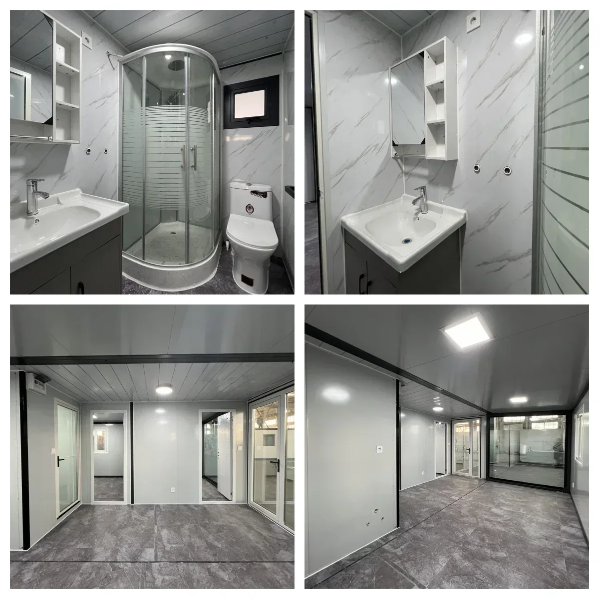 Portable House Foldable Container House 20ft 40ft Mobile Customised Home Folding Shipping Container House for Construction Site