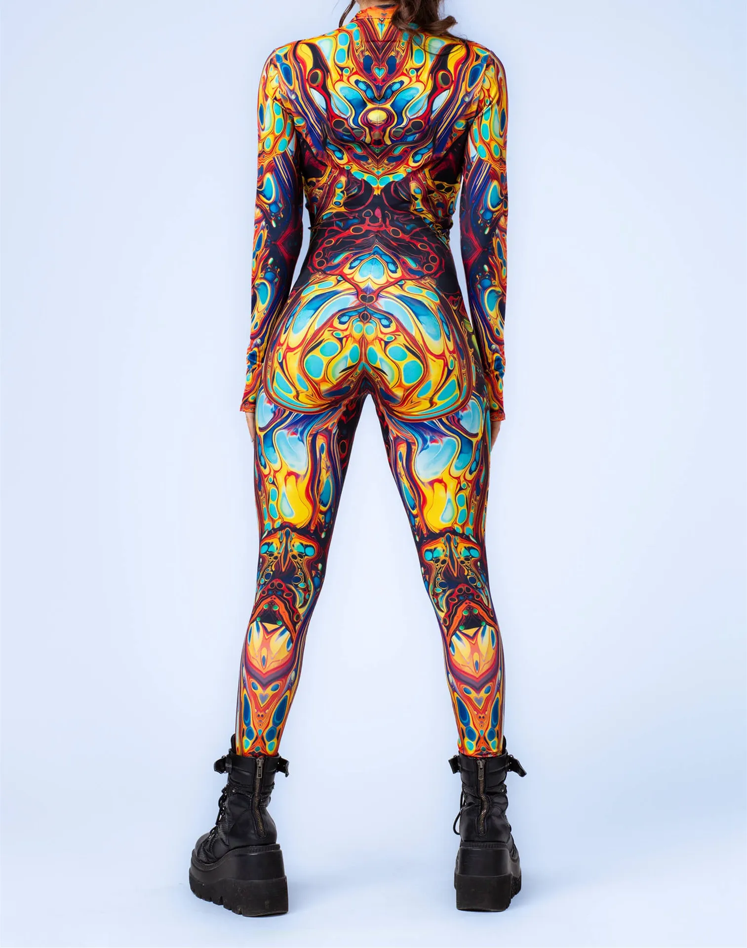 Damen Festtags- und Festival-Aerial-Yoga-Jumpsuit Halloween-Party-Kleidung Karneval Morphsuit Cosplay Einzigartiges Kostüm Bodysuit Zentai – Detail 14