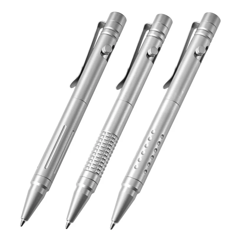 Titanium Alloy Pen with Box Gift for Men Women Multifunctional Window Breaker Outdoor EDC Tools Business Signature Writing Pen