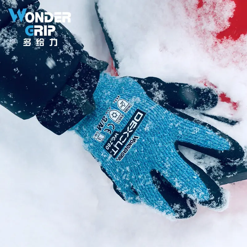 WG-780 Cut Level 5 Cold Resistant Gloves -30°C Insulated Waterproof Non-Slip Winter Work Gloves