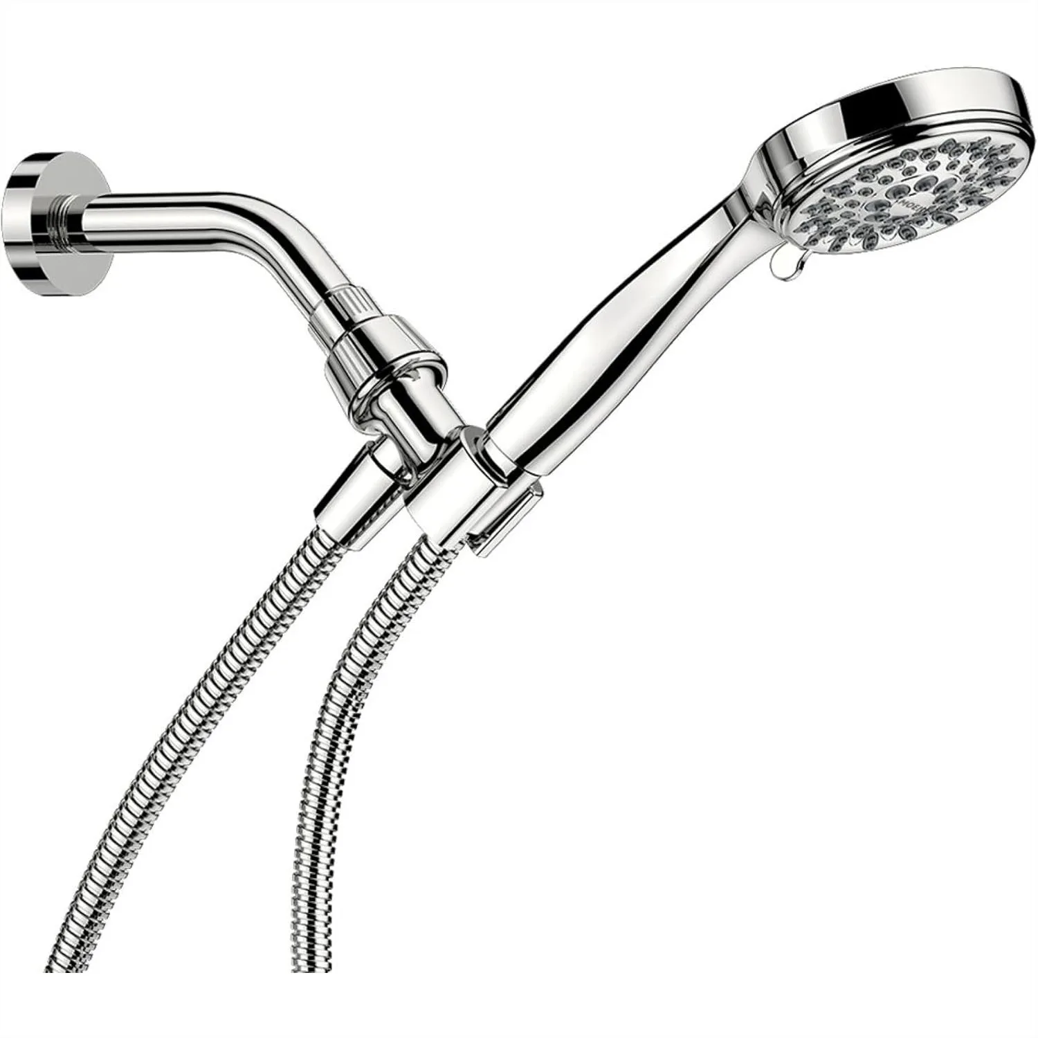 

Hand Held Shower Head with 2.5 GPM High Pressure Spray, Chrome Finish, 5 Settings