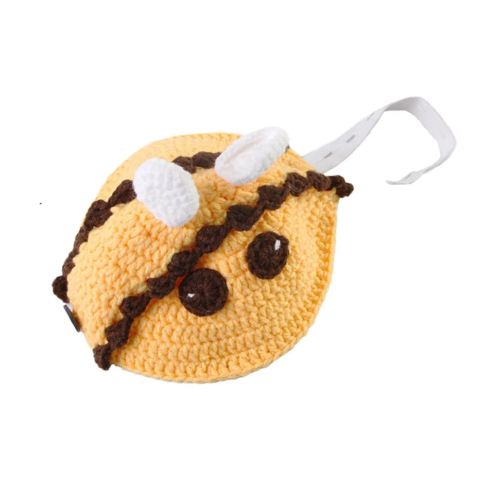 

Handmade Turtle Sweater Warm Knitted Pet Tortoise Clothes Decorative Bee Shape Small Animal Apparel Halloween Party