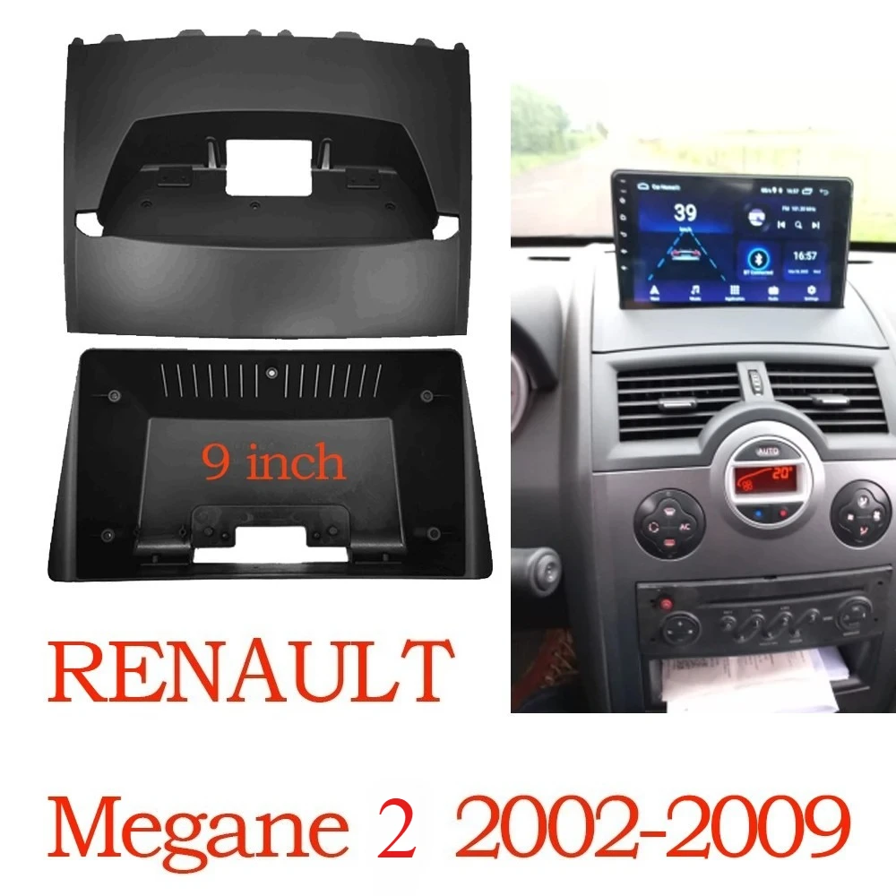 

Auto Parts 9'' For 2002-2009 RENAULT MEGANE 2 Car Radio Stereo 2 Din Android Player Fascias Dashboard Panel Frames Kit Trim Tool