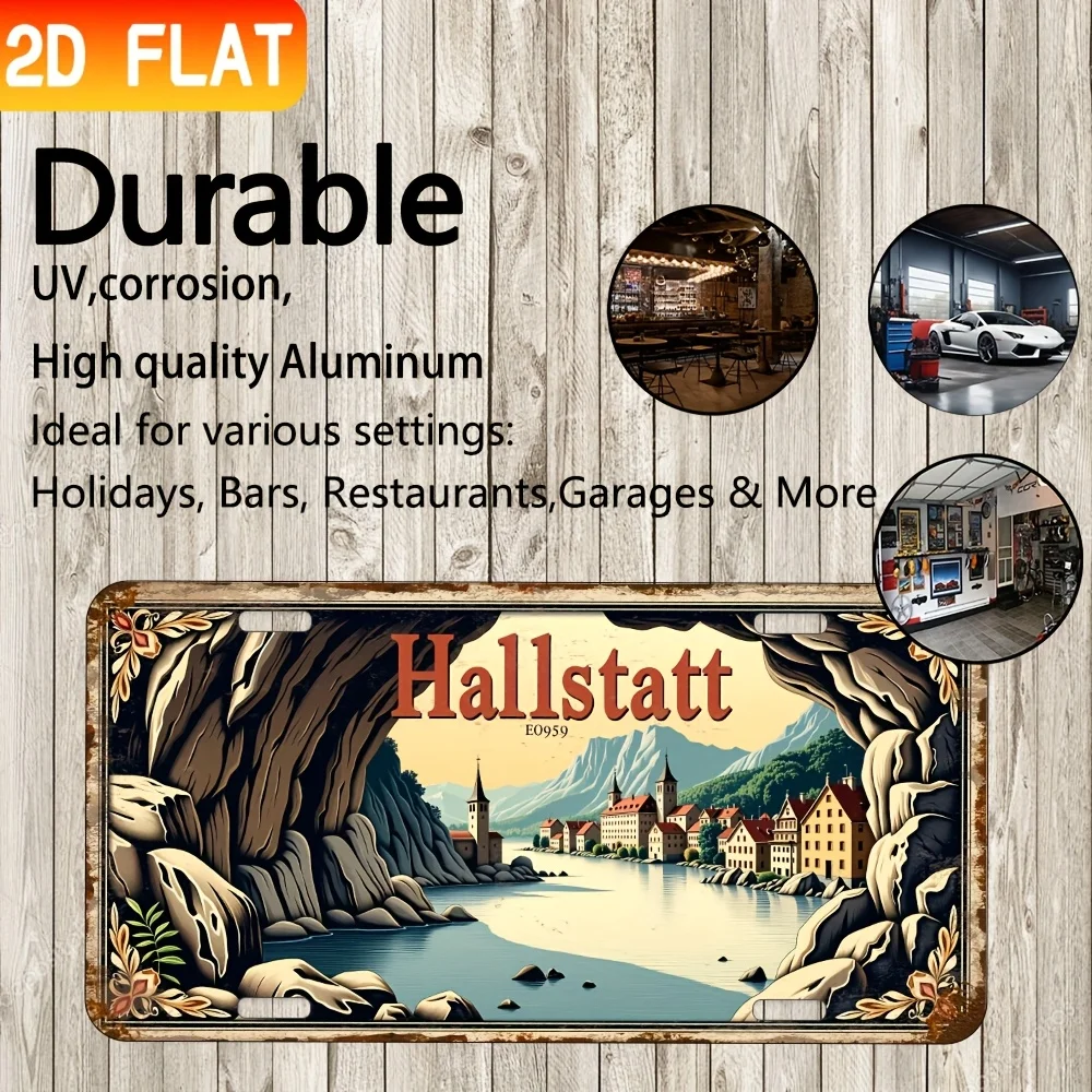 2D Flat-1pcVintage Metal Wall Decor Sign,Industrial Style Bar Cafe Restaurant Wall Decoration,Multifunctional Creative Home Sign