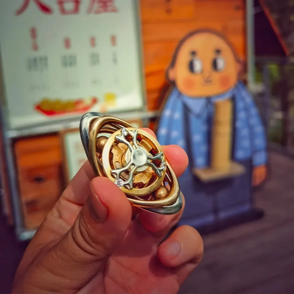 NEW EDC HUAN Fidget Spinner Brass Stainless Steel Fidgeting Spinners Anxiety Relief Gadgets Original Designs Fidget Toys Adults