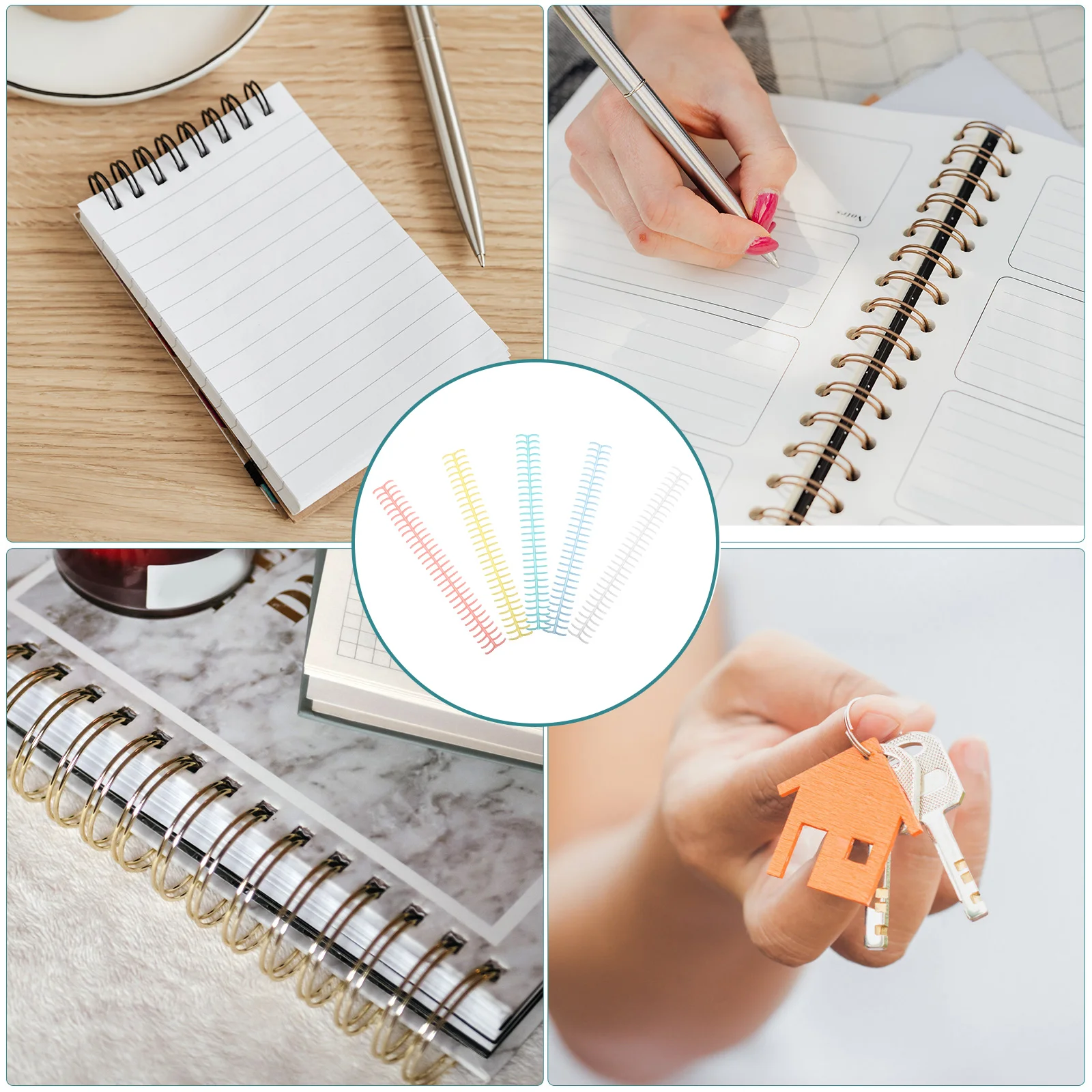 

10pcs 30-Hole A4 Plastic Loose Leaf Binder Rings Reusable Office School Binding Accessories Easy Open Close For Student
