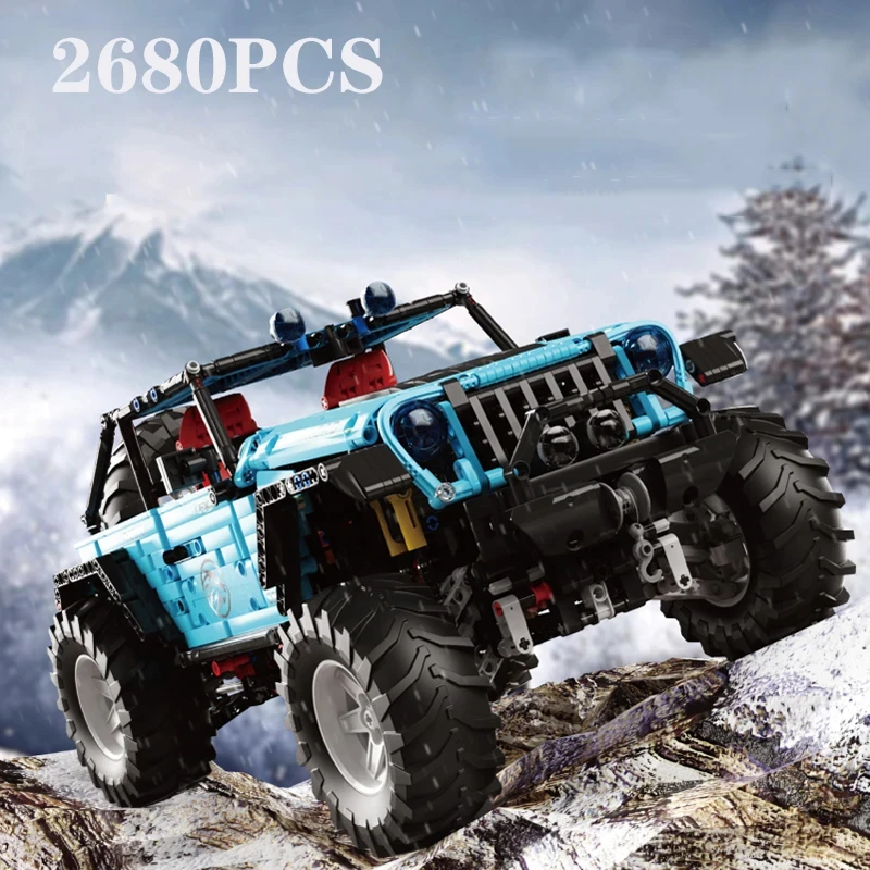 2680PCS Off Road Vehicle Building Block Technology Car Model Bricks Desktop Decoration Ornaments Kids Educational DIY Toys Gifts