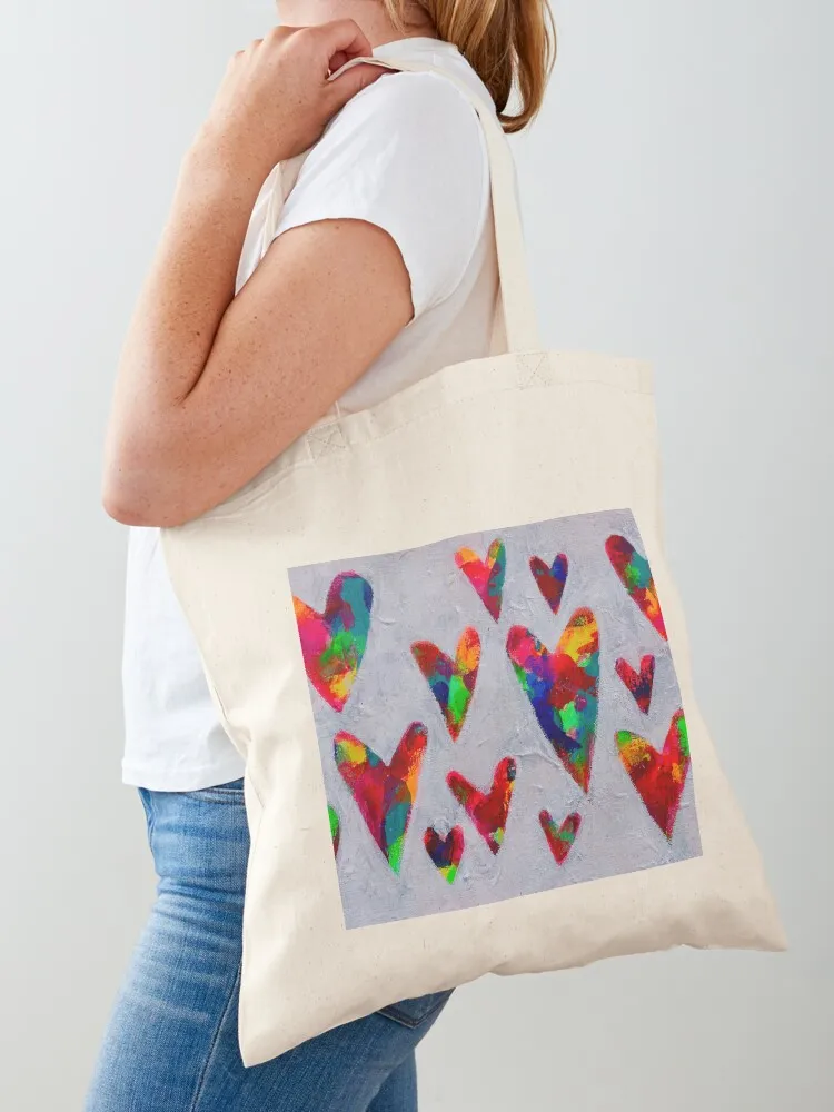 

Lots of Love Tote Bag shopping cart bags shopper bag women canvas bag luxury women reusable shopping