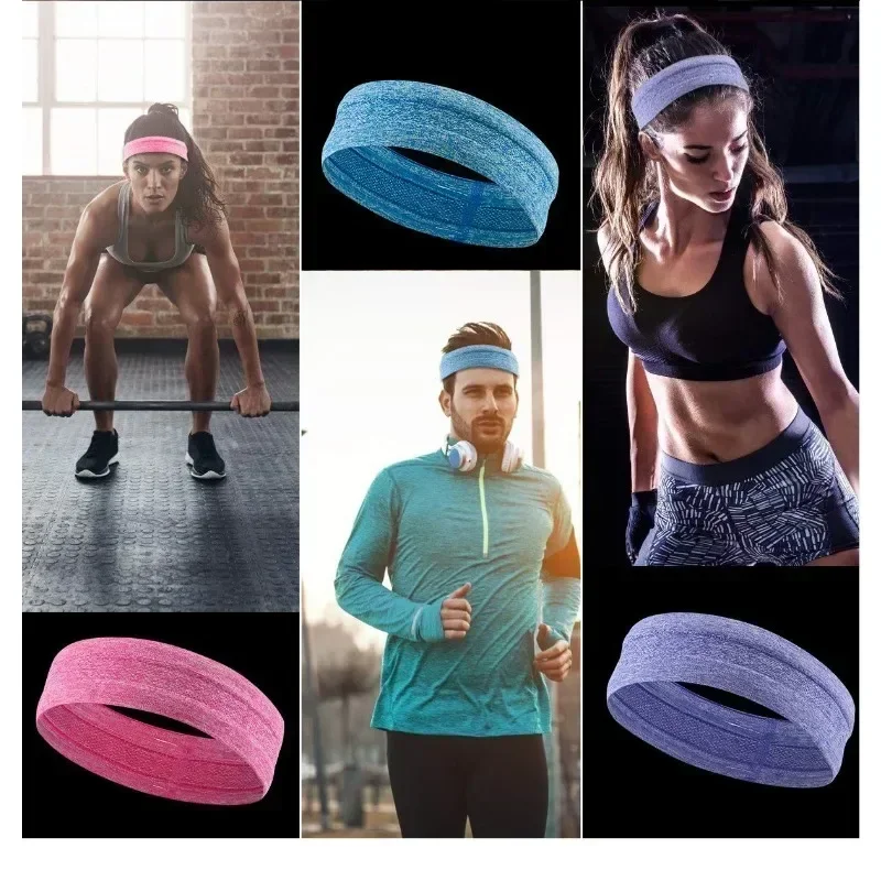 Breathable, non slip headband, men's and women's sports running yoga gym, sweat resistant fitness headband