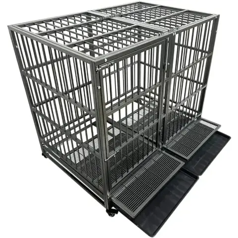 Indestructible Dog Crate for Large Dogs - Escape-Proof Heavy Duty Kennel. The Secure Cage for High Anxiety & Heavy Chewers.