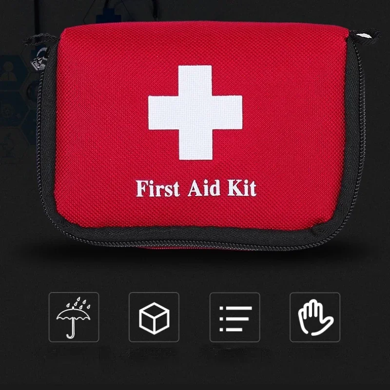 1pcs Portable Travel First Aid Kit Outdoor Camping Emergency Medical Bag Bandage Band Aid Survival Kits Self Defense