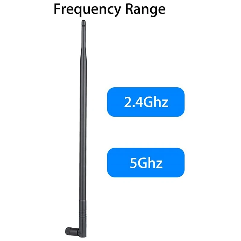 10DBi 2.4GHz 5GHz WiFi Booster Omni Directional เสาอากาศ RP-SMA สําหรับ Asus Router RT-AC66U RT-N66U RT-N16 AC1750 D-Link