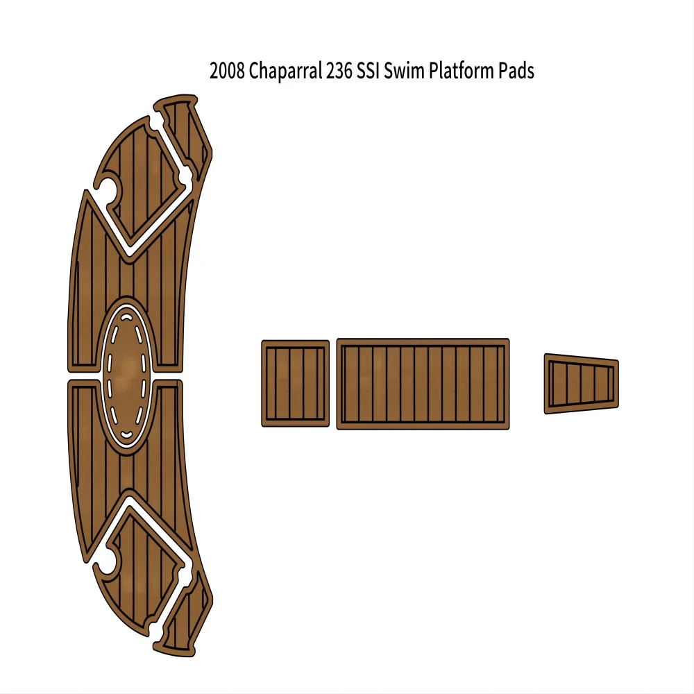 

2008 Chaparral 236 SSI Swim Platform Pad Boat EVA Foam Teak Deck Floor Pad Mat SeaDek MarineMat Gatorstep Style Self Adhesive